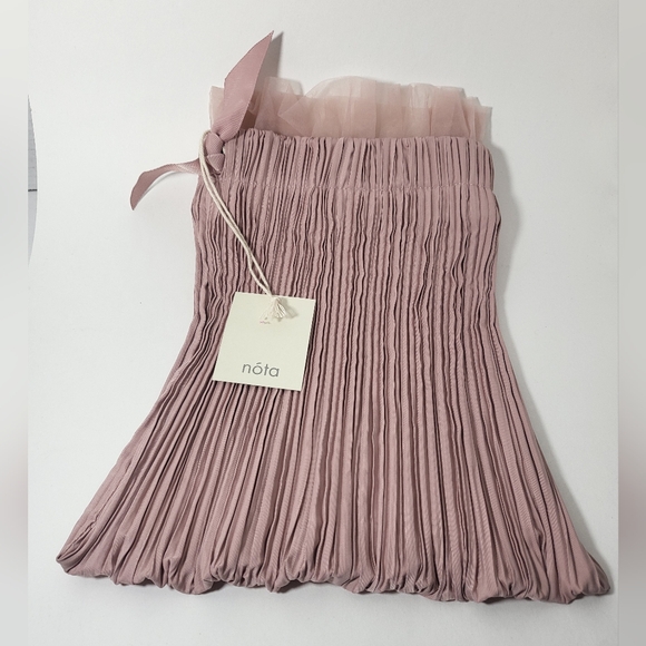 Nota Draw String Ribbon Tote - Bag, Carry Bag - Pleated - Picture 12 of 12